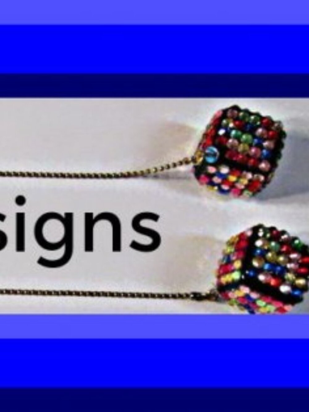 Very Long Gold Tone Disco Rubix Cube Design Earrings With Colorful Rhinestones